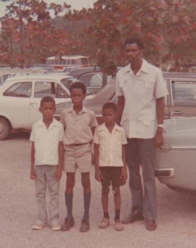 Vincent with sons & nephew Richard